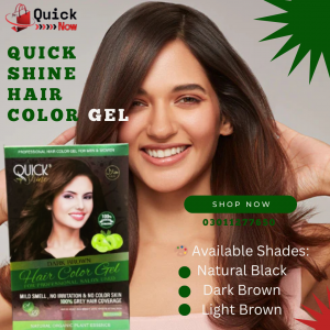 Quick Shine Hair Color Gel In Pakistan - 03011277650 - Quicknow.pk