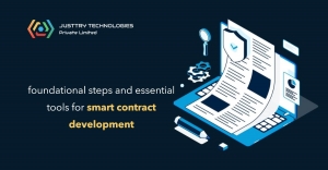 What are the foundational steps and essential tools required for smart contract development?