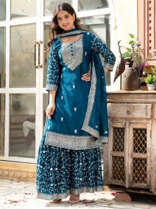 Blue Salwar Kameez and Kurti For Women: Style Essentials