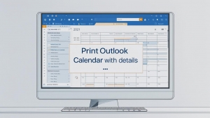 Print Outlook Calendar with Details & Expertise Tools 