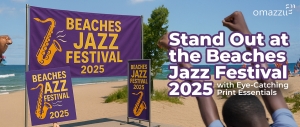 Stand Out at the Beaches Jazz Festival 2025 with Eye-Catching Print Essentials