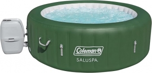 Transform Your Backyard with Coleman's Forest Green 4-Person AirJet Hot Tub