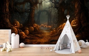 Spook Up Your Child’s Room with These Trendy Halloween Wallpapers