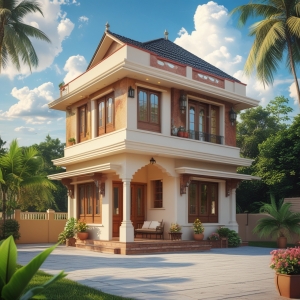 2BHK home with eco-friendly design