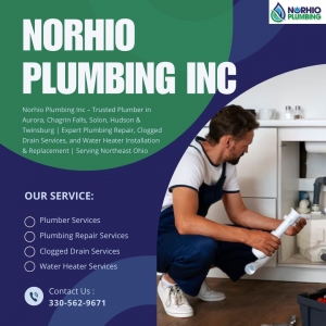 Norhio Plumbing: Aurora & Solon's Expert for Plumbing Repair, Clogged Drains, & Water Heaters.