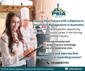 Choose Diploma in Hospitality Management in Australia at PEIA