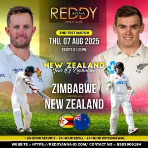 Reddy Anna Online Exchange Cricket: Your Ultimate Destination for Live Updates on Zimbabwe vs New Zealand in 2025 . 