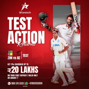 Zimbabwe vs New Zealand 2nd Test on StarExchange: Grit Meets Opportunity in Bulawayo