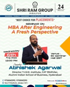Shri Ram Group Organized a Seminar on MBA After Engineering: A Fresh Perspective