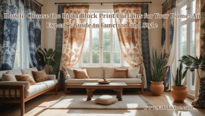 How to Choose the Right Block Print Curtains for Your Home: An Expert's Guide to Function and Style