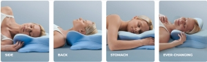 Derila Ergo: The Ultimate Contoured Pillow for Back, Side & Stomach Sleepers