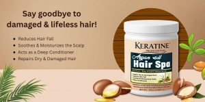Get Soft, Shiny Hair at Home with Keratine & Argan Oil Hair Spa