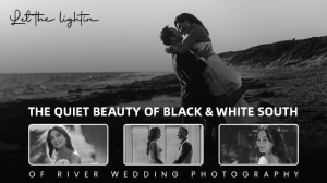 The Quiet Beauty of Black & White South of River Wedding Photography