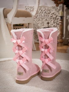 Charming and Delightful: The Ideal Winter Choice of Pink Ribbon Uggs