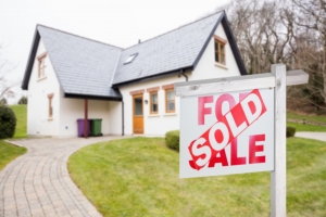 rural home with sold sign in Westminster Maryland