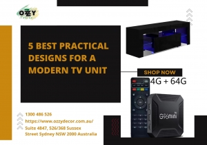 5 Best Practical Designs for a Modern TV Unit