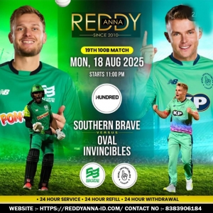 Reddy Anna Online Exchange Transforms Cricket: Southern Brave vs Oval Invincibles 2025 Showdown