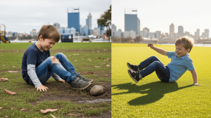 Why Artificial Grass for Playgrounds Is Safer Than Natural Turf
