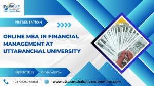 online mba in Financial Management at uttaranchal university