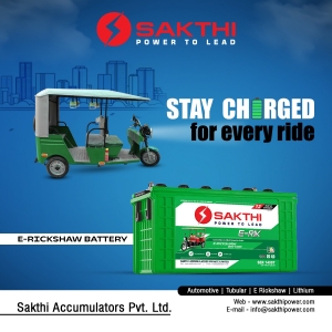 E-Rickshaw Battery Supplier in Andhra Pradesh: Sakthi Batteries for Maximum Efficiency