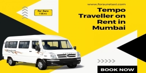 Tempo Traveller on Rent in Mumbai – Comfortable Travel with For Sure Taxi