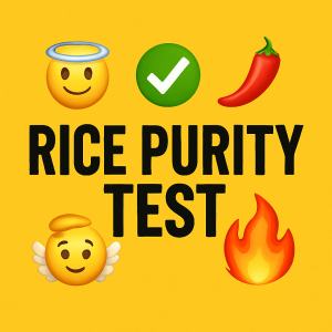 The Rice Purity Test: A Romantic and Playful Journey of Love, Laughter, and Connection