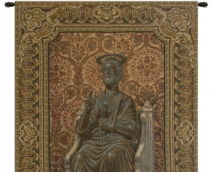 A Devotional Masterpiece Woven in Italy: The Story Behind the St. Peter’s Basilica Bronze Statue Italian Tapestry