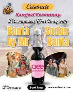 Design a Sangeet Ceremony that’s “100% You” with Personalized Banta Sodas!
