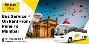 Bus Service on Rent from Pune to Mumbai with For Sure Taxi