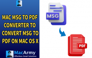 How to Copy MSG Files into PDF on Mac?