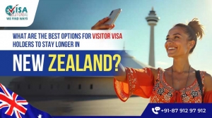 What are the best options for visitor visa holders to stay longer in New Zealand?