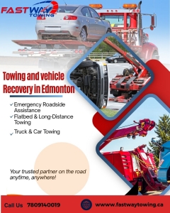 How Fastway Towing Service in Edmonton Helps with FlatbedTowing