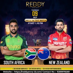 Get Ready for the Ultimate Cricket Showdown: Live Coverage of South Africa A vs New Zealand ,Potchefstroom with Reddy Anna Online Book ID.