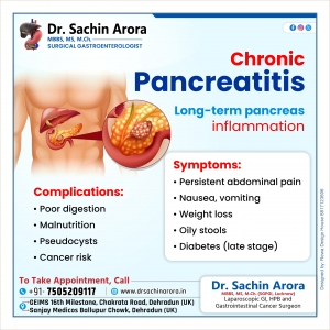 Living with Chronic Pancreatitis? Get Expert Care from a Colorectal Cancer Surgeon in Dehradun