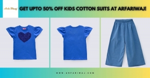 Get Upto 50% Off Kids Cotton Suits at ARFARIWAJ!