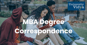 Correspondence MBA Degree – Advance Your Career with University Vidya