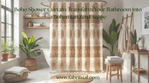 Boho Shower Curtain: Transform Your Bathroom into a Bohemian Zen Escape