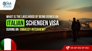 What is the likelihood of being denied an Italian Schengen Visa during an embassyinterview?