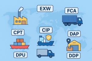 The international logistics trade terms you need to know: EXW FCA CPT CIP DAP DPU DDP