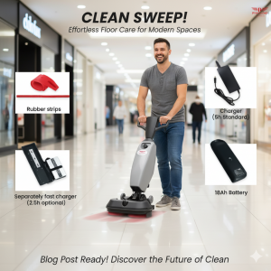 Scrubber Drier Machine DMOP-15P – The Compact Powerhouse for Professional Floor Cleaning