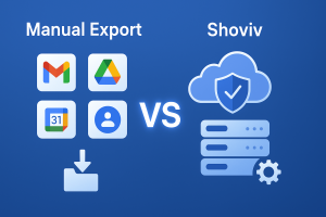 Shoviv vs. Manual Export: What’s the Better Way to Back Up Google Workspace?