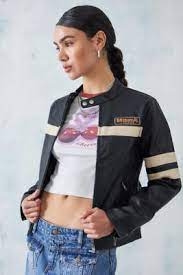 Talladega Nights Ricky Bobby Black Leather Jacket 