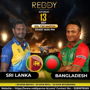 Reddy Book Live Action – Bangladesh vs Sri Lanka 5th T20 13 Sep, 8:00 PM in Abu Dhabi.