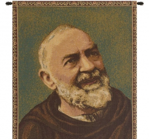 Padre Pio Father Pio Tapestry – A Religious Tapestry of Comfort, Faith, and Italian Craftsmanship