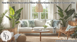How Block Print Decorative Pillow Covers Create the Perfect Summer Vibe