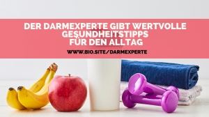 Der Darmexperte gibt wertvolle Gesundheitstipps für den Alltag