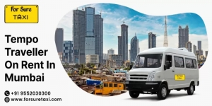 Tempo Traveller on Rent in Mumbai with For Sure Taxi