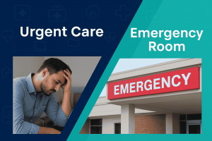 What is the difference between an urgent care center and an emergency department