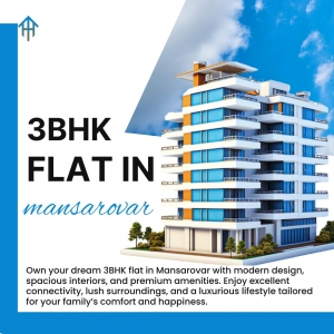 Find Your Dream 3BHK Flat in Mansarovar with Green Height