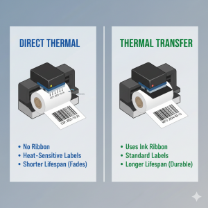 Thermal Transfer Prin​te‌r vs Direct‌ Ther‍mal: Which is Best for Your Business?